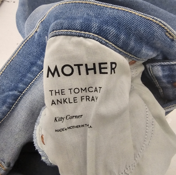Mother Tomcat Ankle Fray Kitty Corner New With Tags Size 26 - Picture 9 of 10
